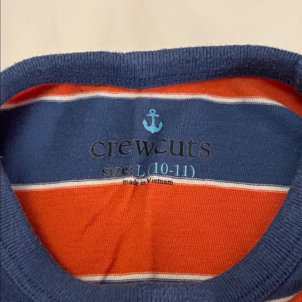 Crewcuts Kids Long Sleeve Tee in Blue and Orange